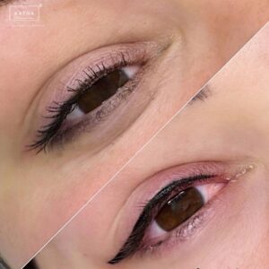 Before and After of Eyeliner